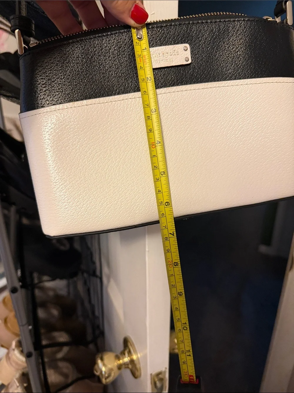 kate spade Black and White Two-Tone Crossbody Bag